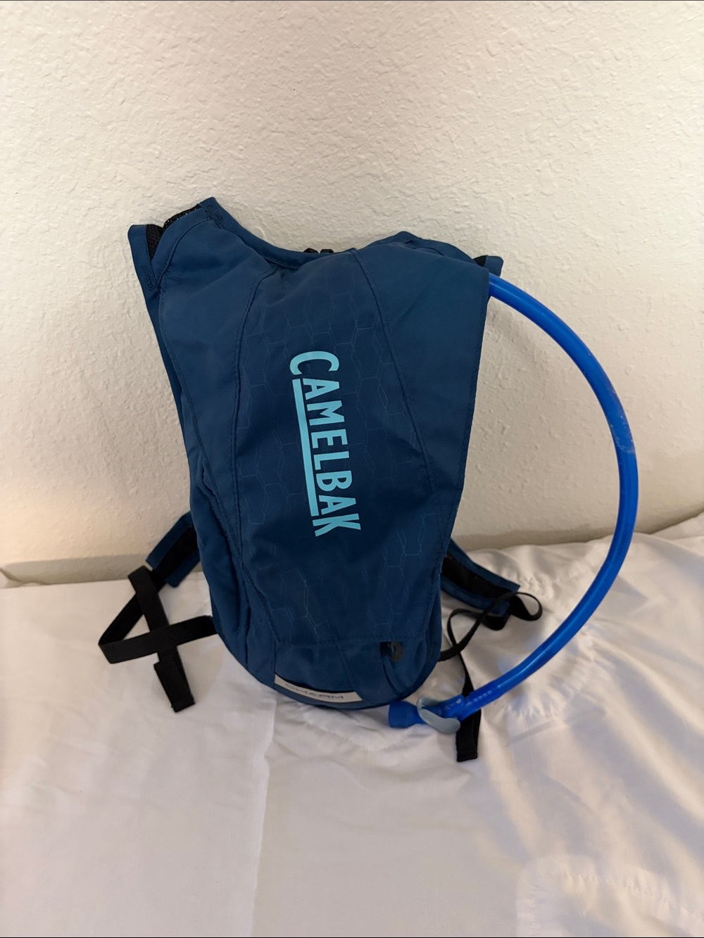 CamelBak Blue Hydration Backpack with Bright Blue Tube
